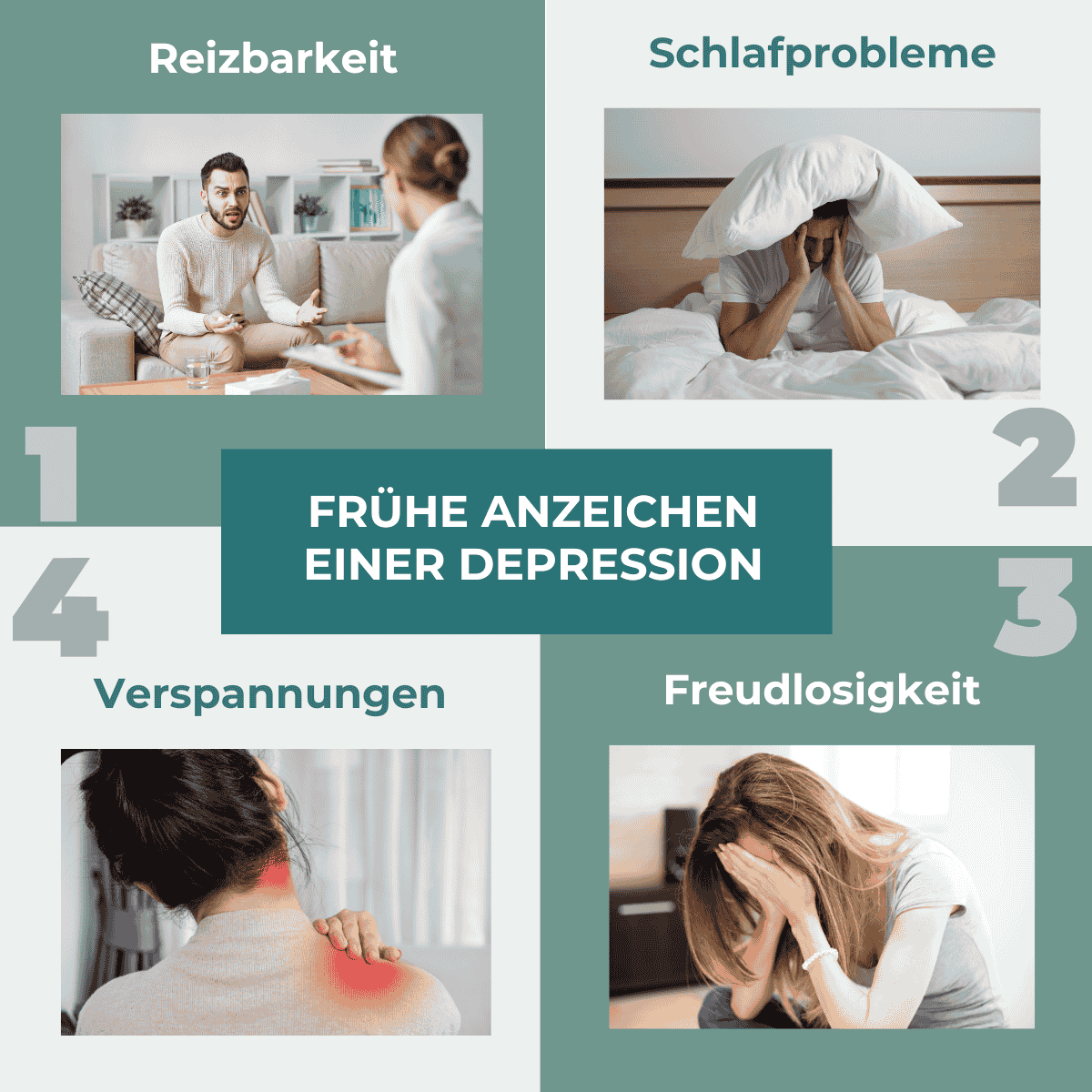 Symptome einer Depression