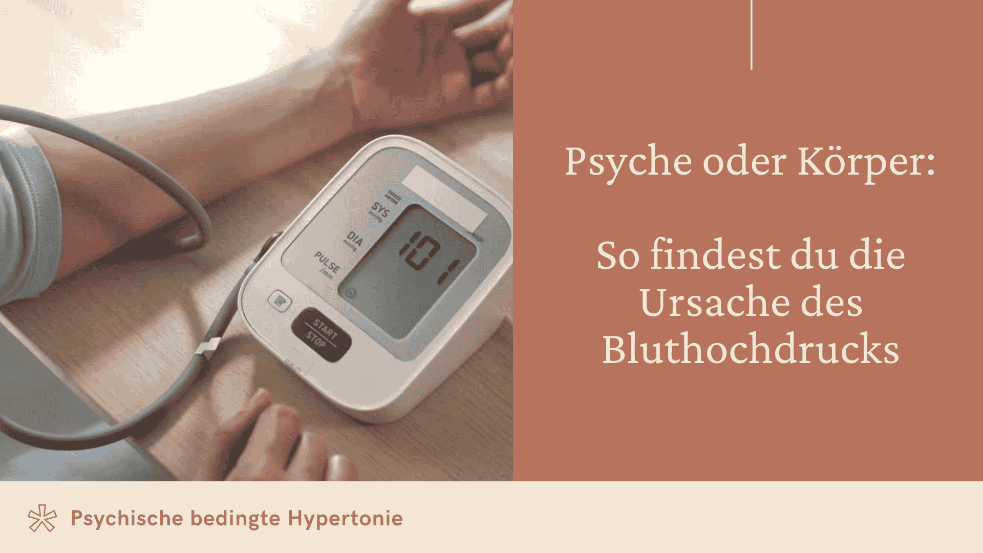 Bluthochdruck durch Angst
